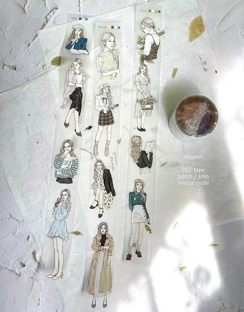 Pion - Washi Tape - Elegant (Pet) 1