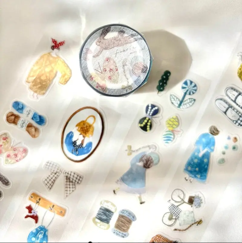 Pion - Washi Tape - Fabric (Pre-Cut Glossy Pet) 1