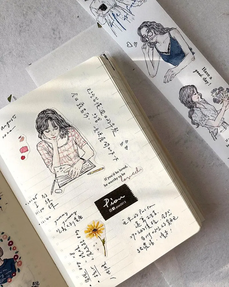 Pion - Washi Tape - Sketch Girl 1
