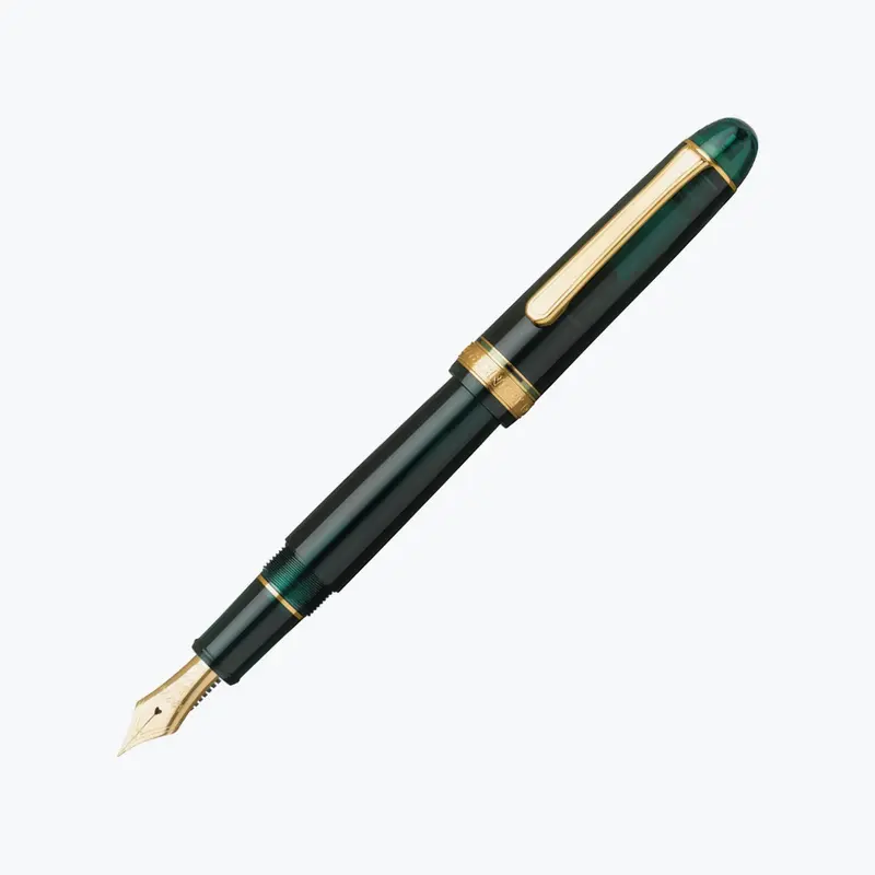 Platinum - Fountain Pen - #3776 Century - Laurel Green (Gold) 1