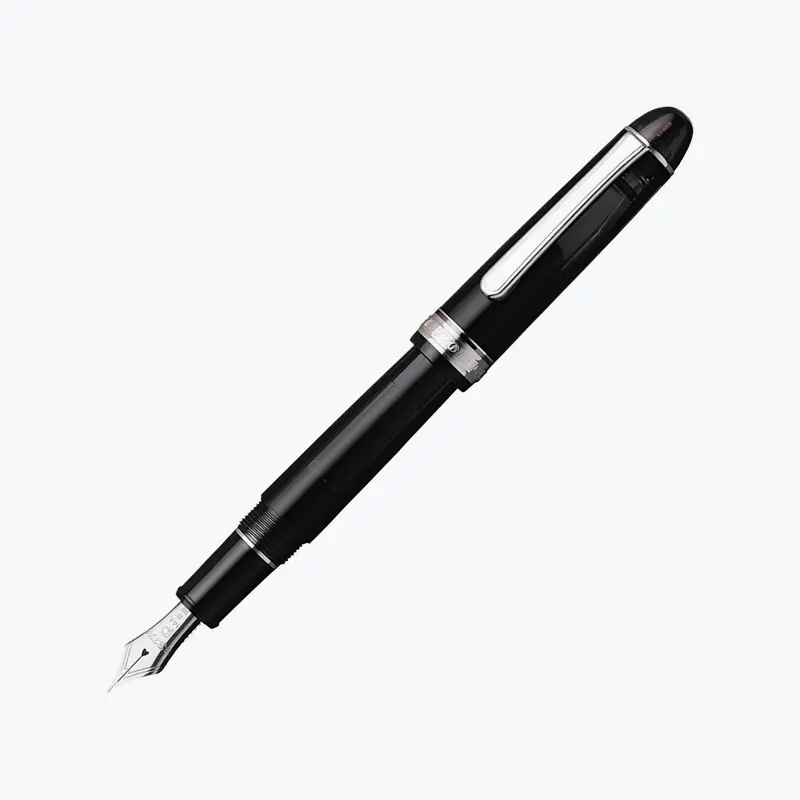 Platinum - Fountain Pen - #3776 Century - Music - Black Diamond (Rhodium) 1