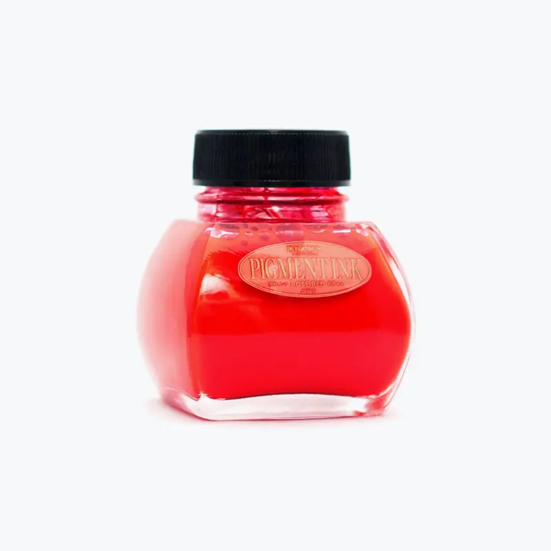 Platinum - Fountain Pen Ink - Pigment - #20 Rose Red 1