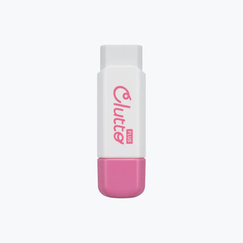 Plus - Eraser - Clutto - Pink 1