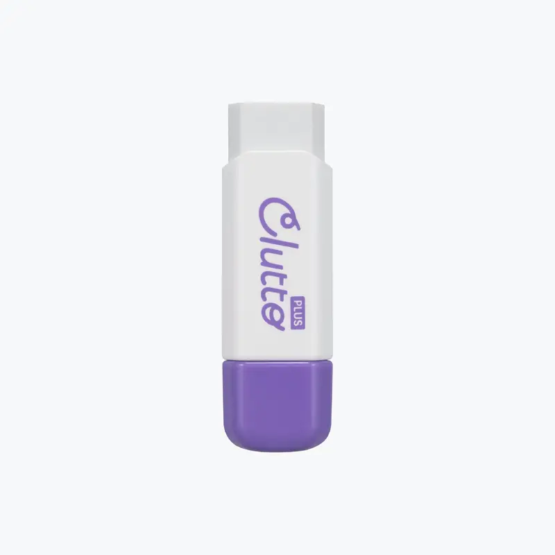 Plus - Eraser - Clutto - Purple 1