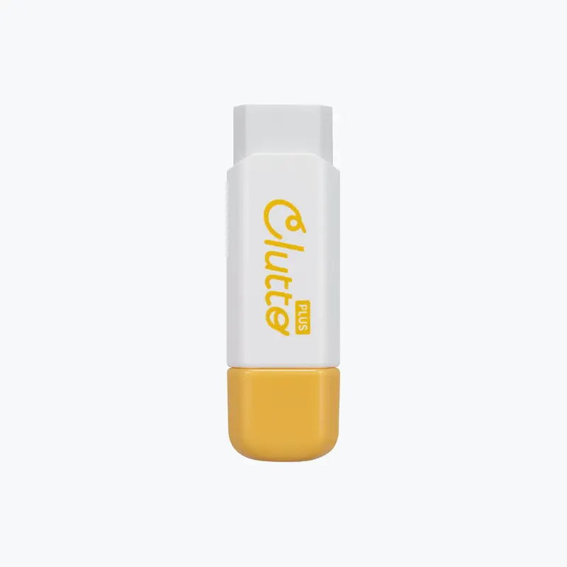 Plus - Eraser - Clutto - Yellow 1