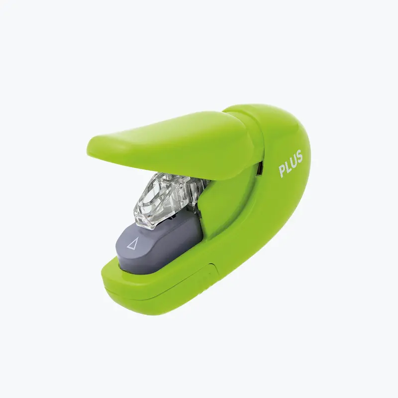 Plus - Stapler - Staple-Free Stapler - Green 1
