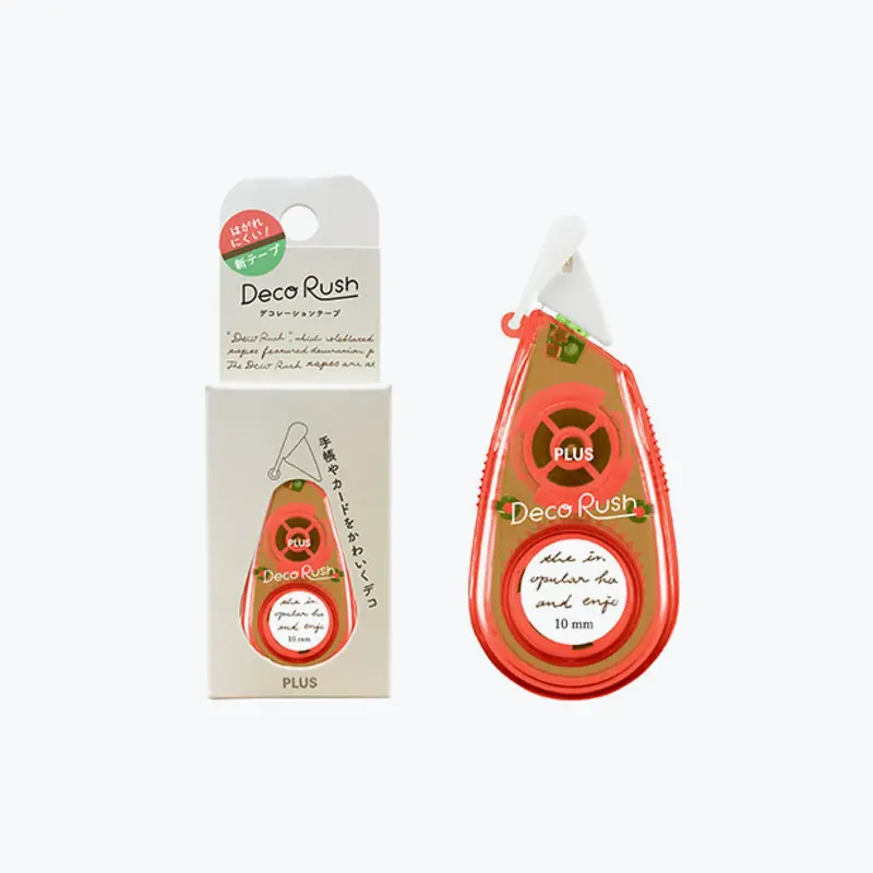 Plus - Washi Tape - Deco Rush - 10Mm - Text 1