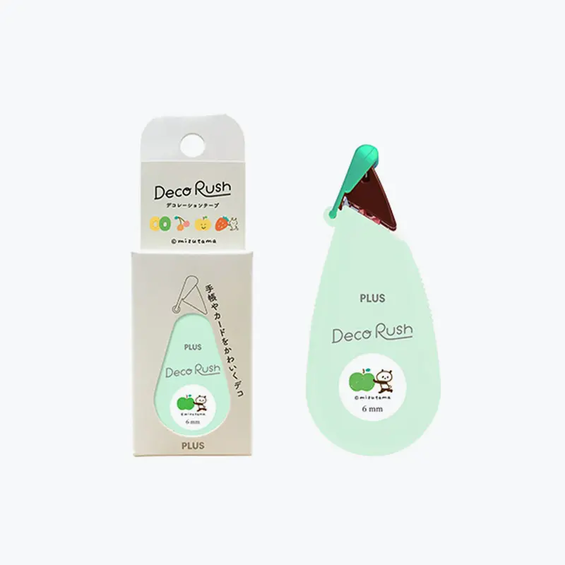 Plus - Washi Tape - Deco Rush X Mizutama - 6Mm - Fruits <Outgoing> 1