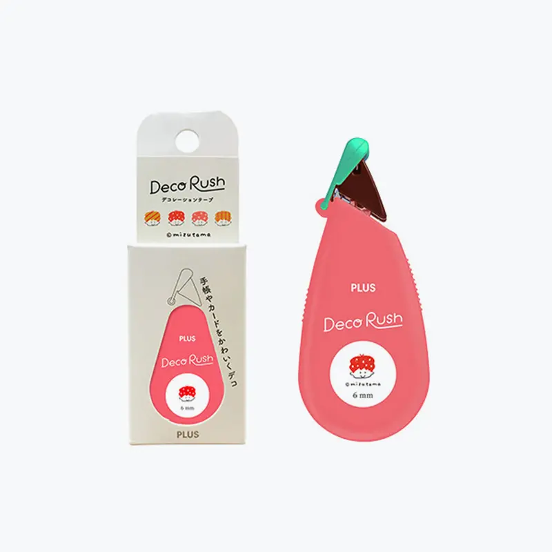 Plus - Washi Tape - Deco Rush X Mizutama - 6Mm - Kids <Outgoing> 1