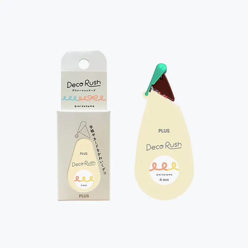 Plus - Washi Tape - Deco Rush X Mizutama - 6Mm - Line <Outgoing> 1