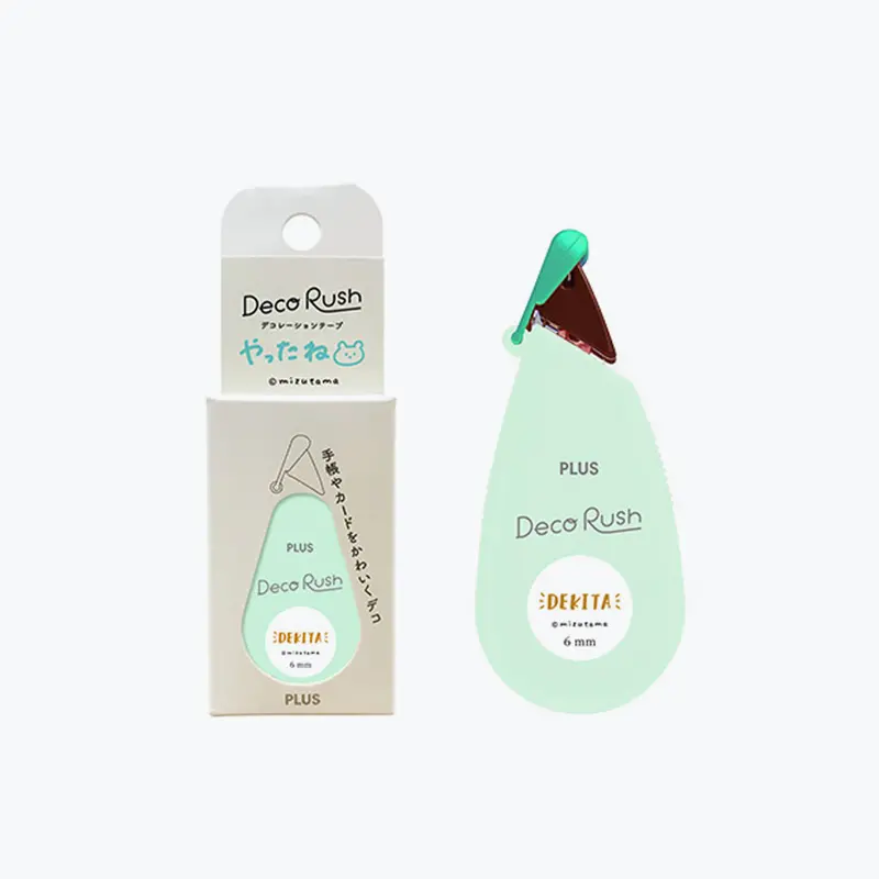 Plus - Washi Tape - Deco Rush X Mizutama - 6Mm - Words <Outgoing> 1