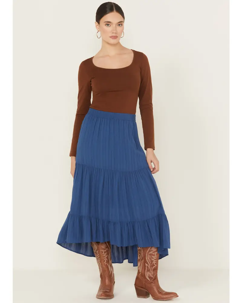 Preston High-Low Midi Skirt 1