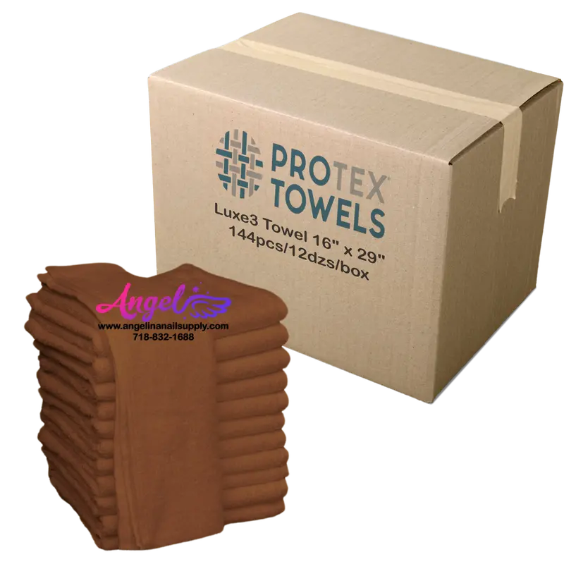 Protex Luxe3 Towel 16" X 29" - Chocolate Brown (Box Of 144) 1
