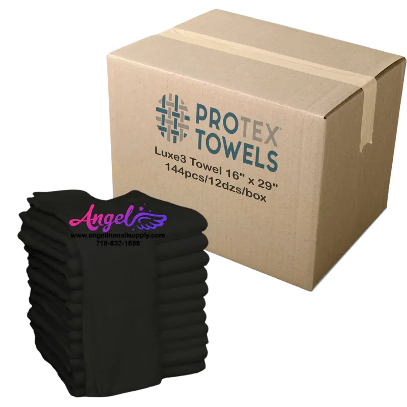Protex Luxe3 Towel 16" X 29" - Jet Black (Box Of 144) 1