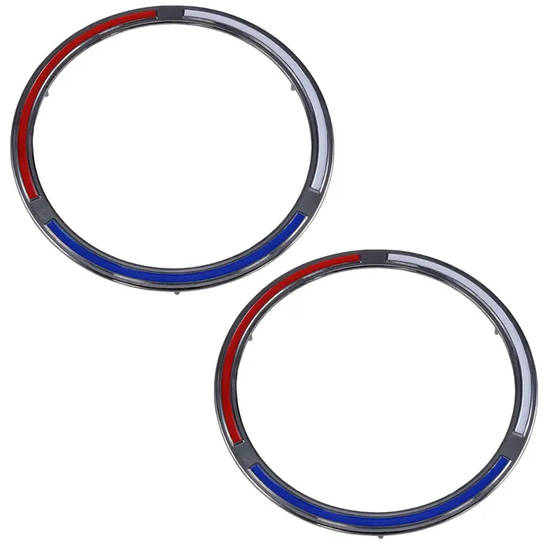 Quarter Panel Emblem, Set Of 2, Circle, Red, White, & Blue, 1970 Amc Amx 1