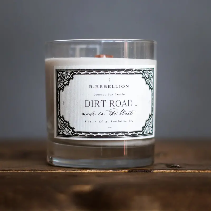 R. Rebellion Dirt Road Candle 8 Oz. 1