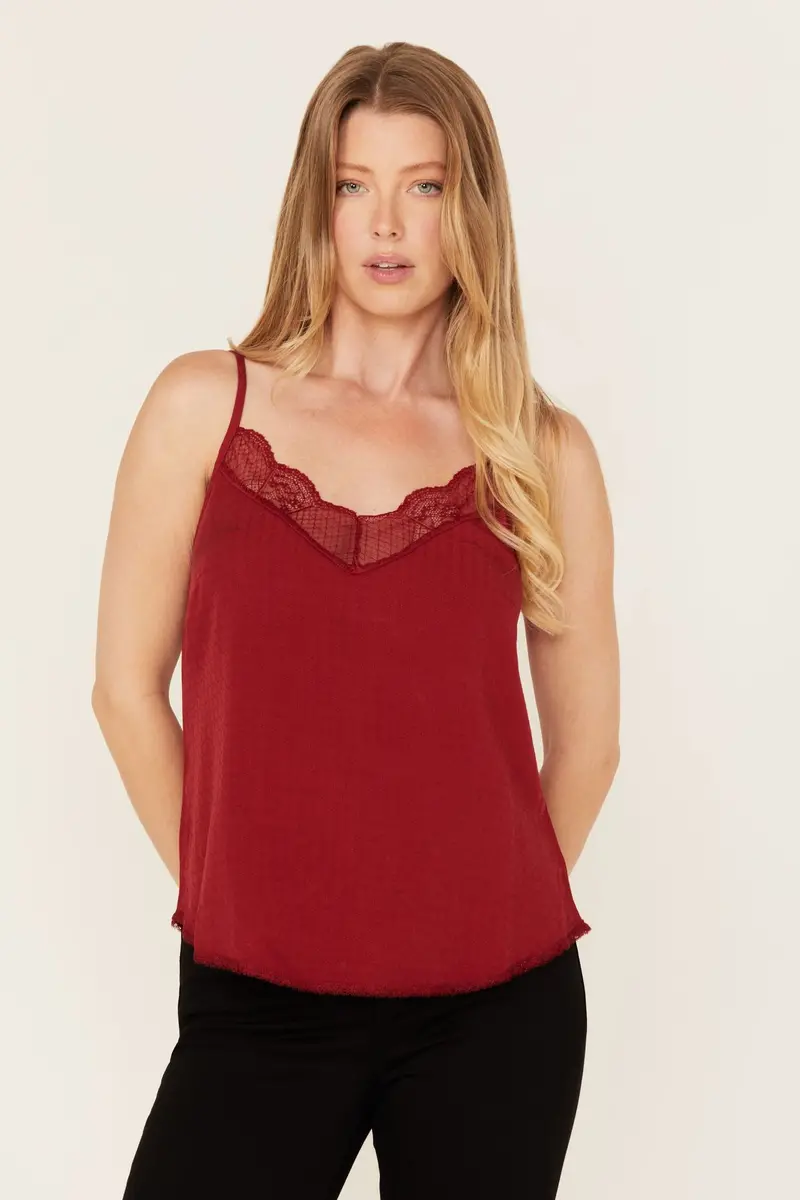Randa Lace Trim Cami 1