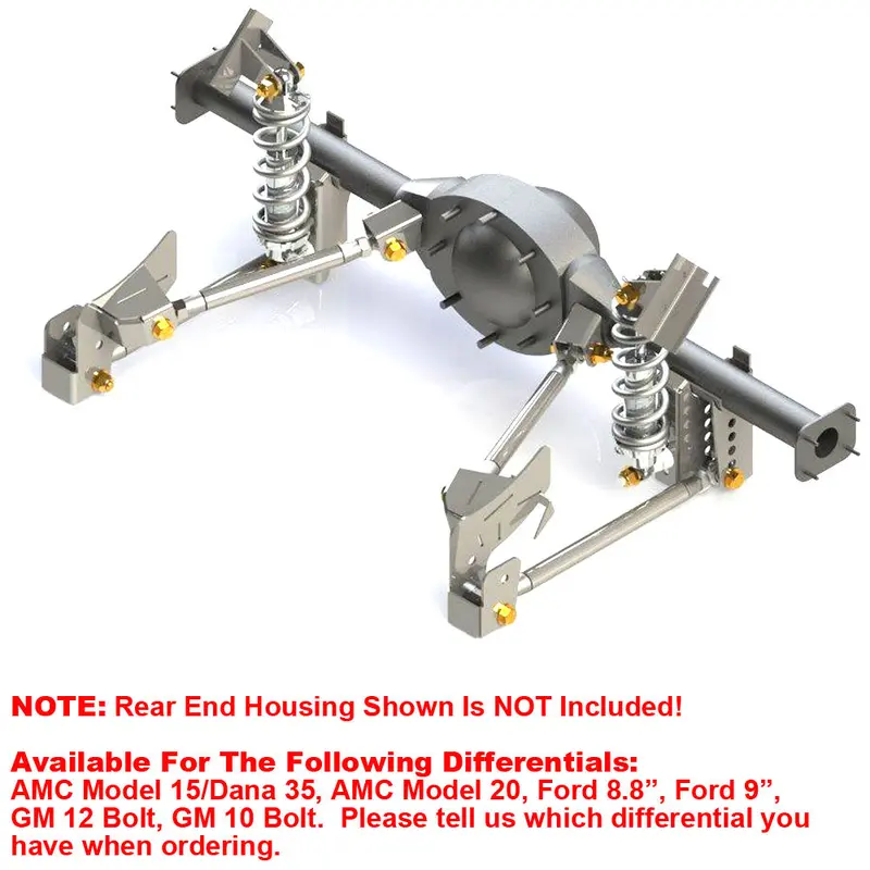 Rear 4-Link Coil-Over Suspension System, 1978-83 Amc Concord - Drop Ships In Approx. 4-6 Weeks 1