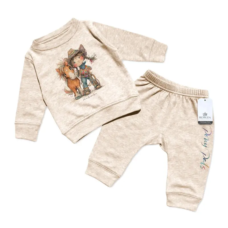 Remuda Pony Pals Cowgirl - Infant Girls Western 2 Piece Sweatsuit 1