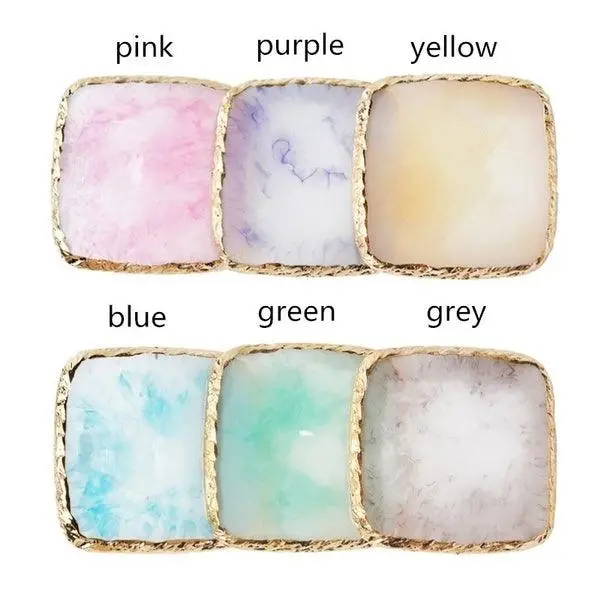 Resin Palette Agate Stone Dish | Tools For Color Mixing 1