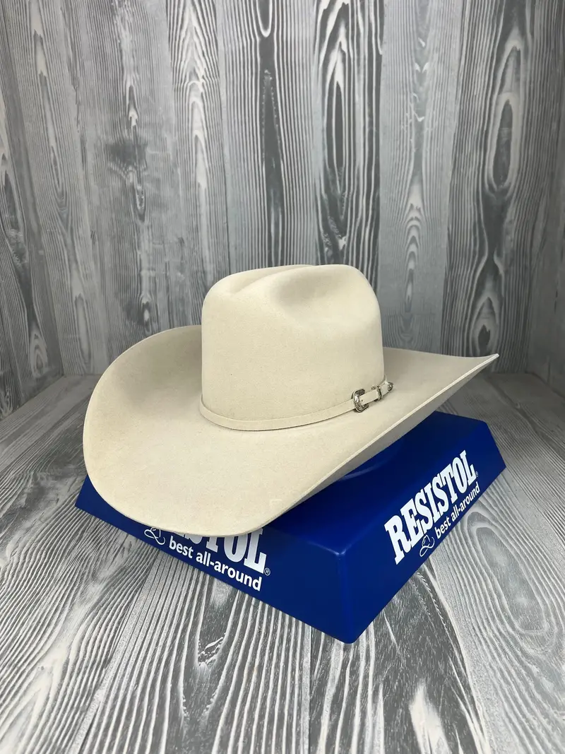Resistol 20X Tarrant Silverbelly 4 1/4" Brim Cowboy Hat 1