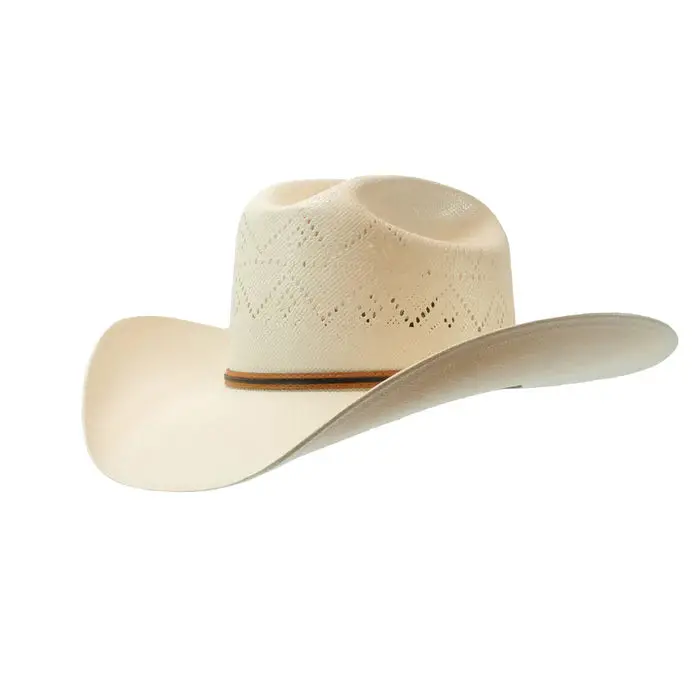 Resistol Baxter 20X Natural 4 1/4" Brim Straw Cowboy Hat 1