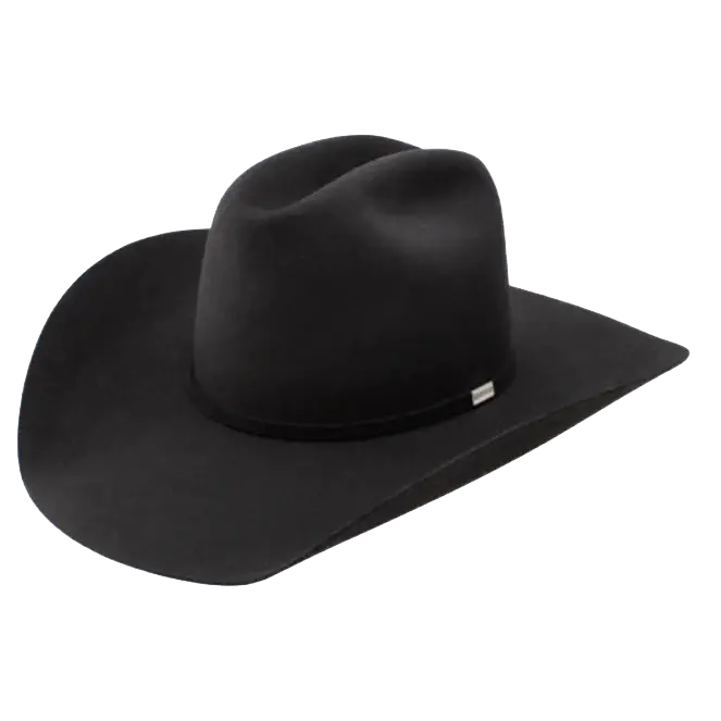 Resistol Five Star 5X Black Felt Western Cowboy Hat 1