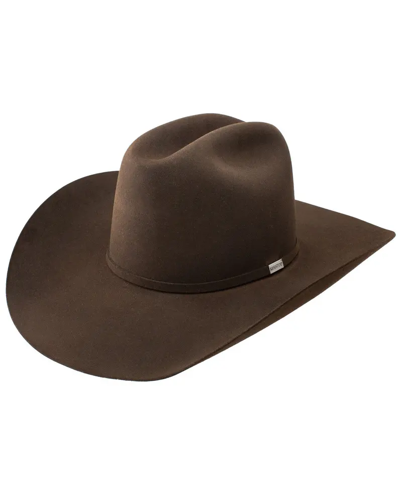 Resistol Five Star 5X Chocolate Felt Western Cowboy Hat 1
