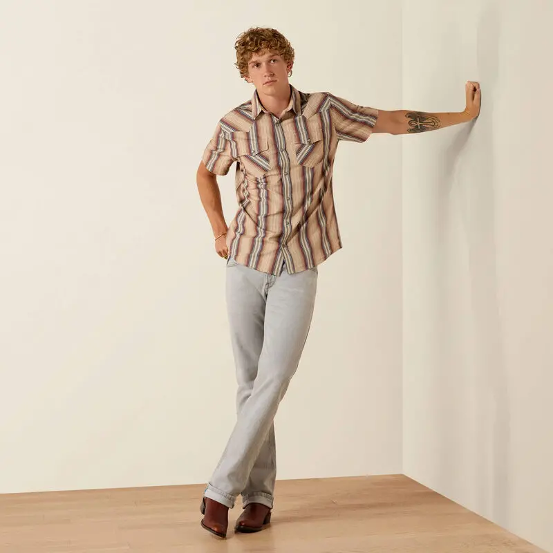 Retro Haver Fitted Snap Shirt - 10071087 1