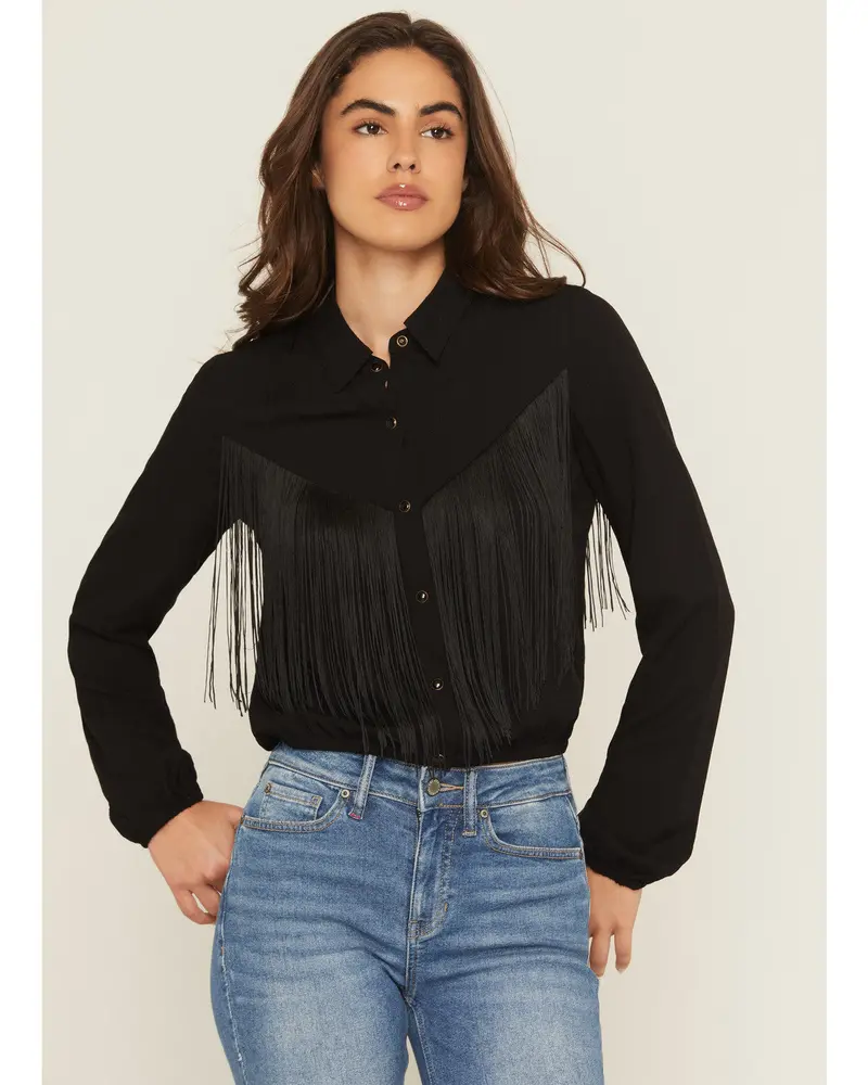 Richfield Fringe Long Sleeve Snap Western Shirt 1