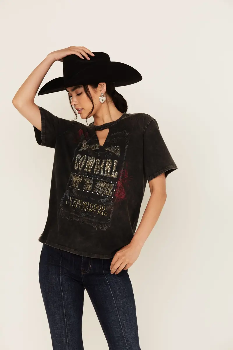 Ride 'Em Cowgirl Short Sleeve Graphic Tee 1