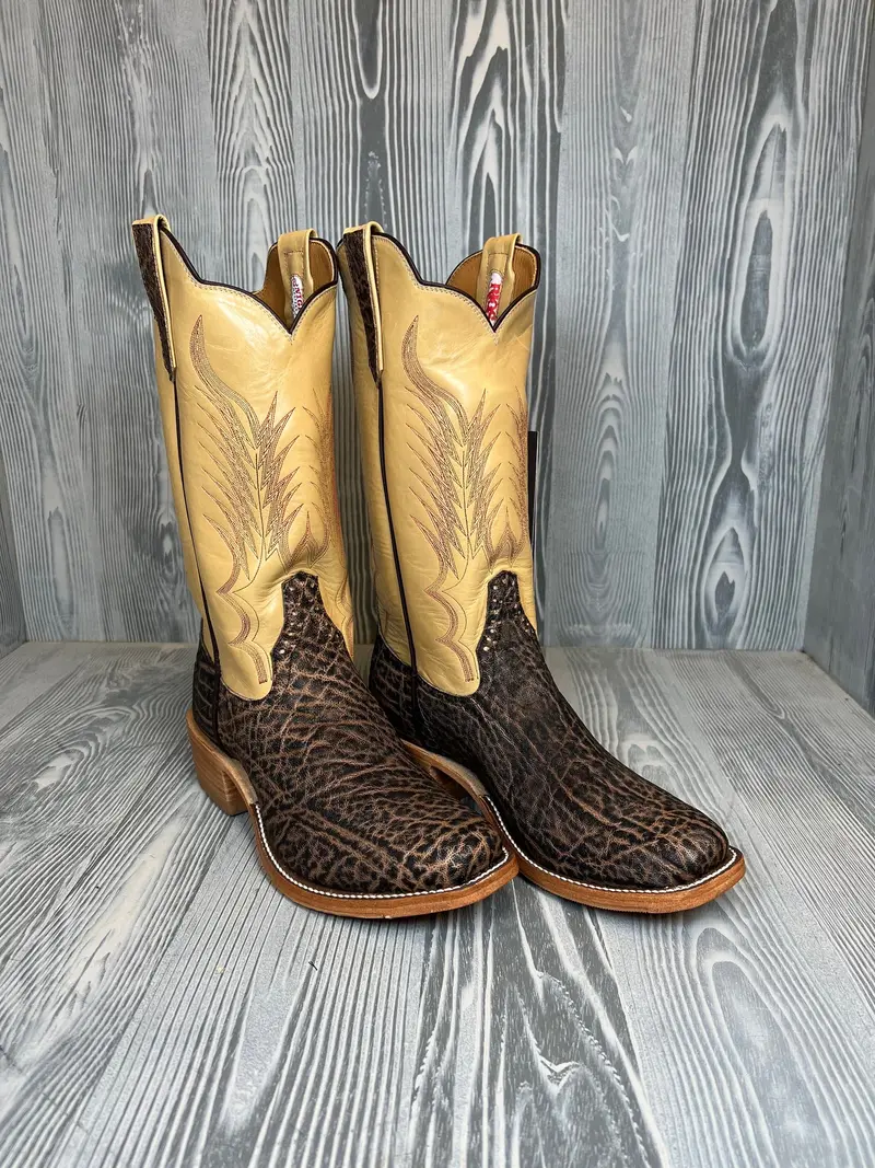 Rios Of Mercedes Rum Brown Vintage Elephant With 13" Sage Calfskin Tops - Style 120 1