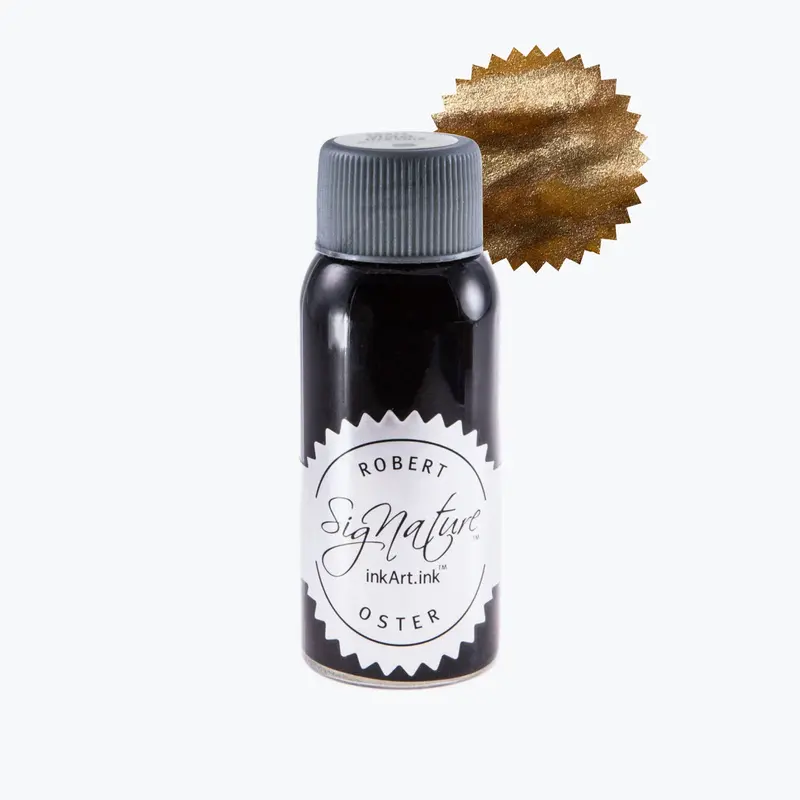 Robert Oster - Fountain Pen Ink - Shake 'N' Shimmy - Aussie Liquid Gold 1