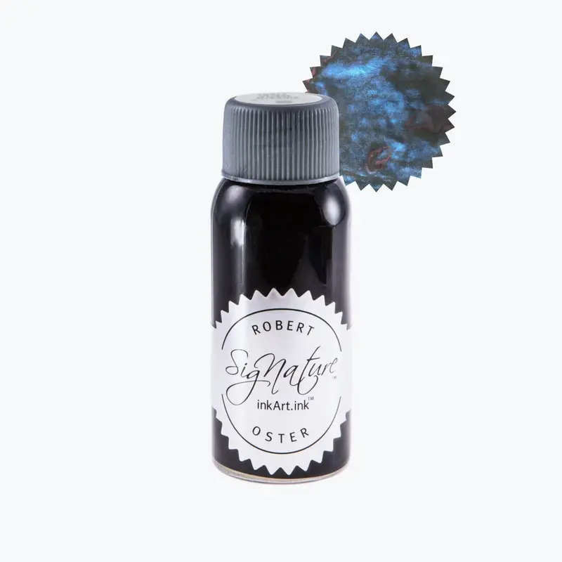 Robert Oster - Fountain Pen Ink - Shake 'N' Shimmy - Black 'N' Blue 1