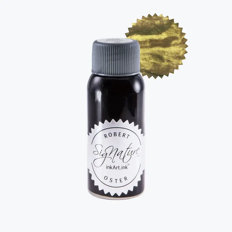 Robert Oster - Fountain Pen Ink - Shake 'N' Shimmy - Heart Of Gold 1