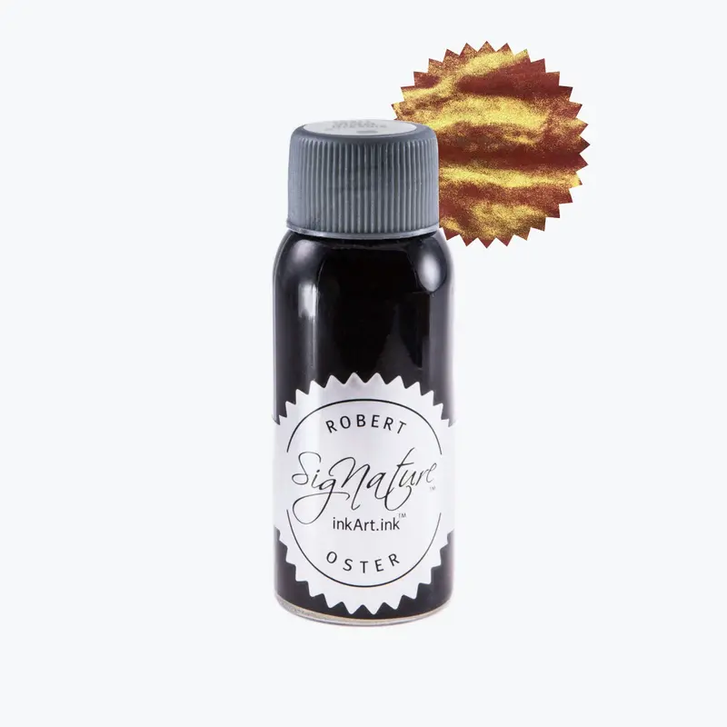 Robert Oster - Fountain Pen Ink - Shake 'N' Shimmy - Red Gold 1