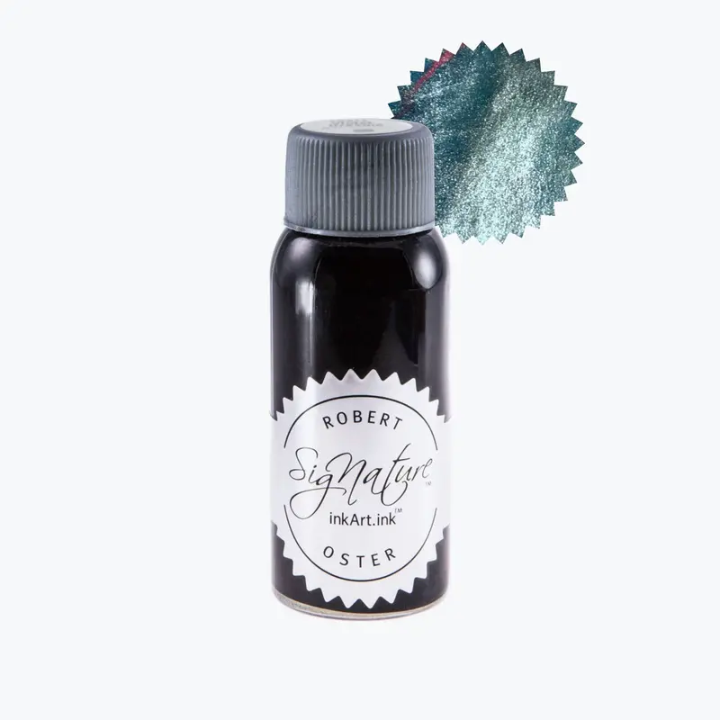 Robert Oster - Fountain Pen Ink - Shake 'N' Shimmy - Silver Fire & Ice 1