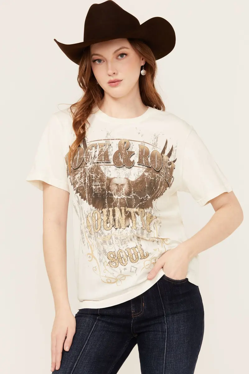 Rock & Roll Country Soul Short Sleeve Graphic Tee 1