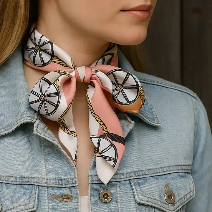 Rodeo Drive Pink Western Skinny Mini Wild Rag Cowgirl Necktie - Tw321 1