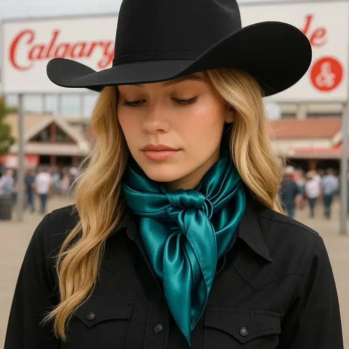 Rodeo Drive Solid Teal Wild Rag - Wrs5 1