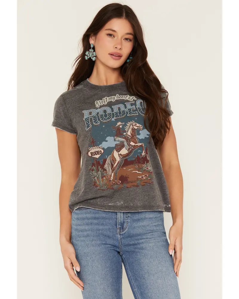 Rodeo Heart Short Sleeve Graphic Tee 1