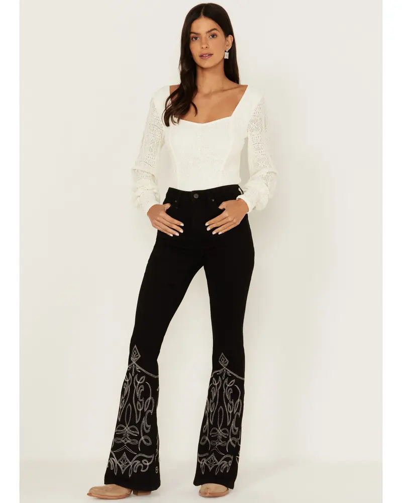 Saddle Drive High Rise Bootcut Jeans 1
