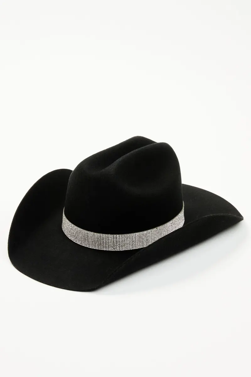 Saddlebrooke Rhinestone Felt Cowboy Hat 1