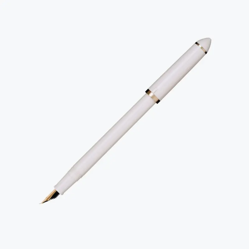 Sailor - Fountain Pen - Fude De Mannen - White 1
