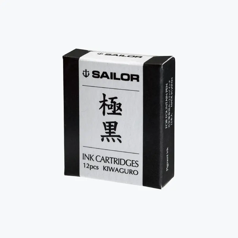Sailor - Fountain Pen Ink - Cartridges - Nano - Kiwaguro Ink 1