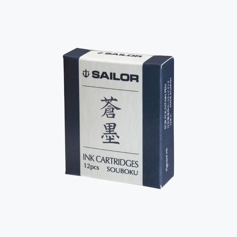 Sailor - Fountain Pen Ink - Cartridges - Nano - Sou Boku Ink 1