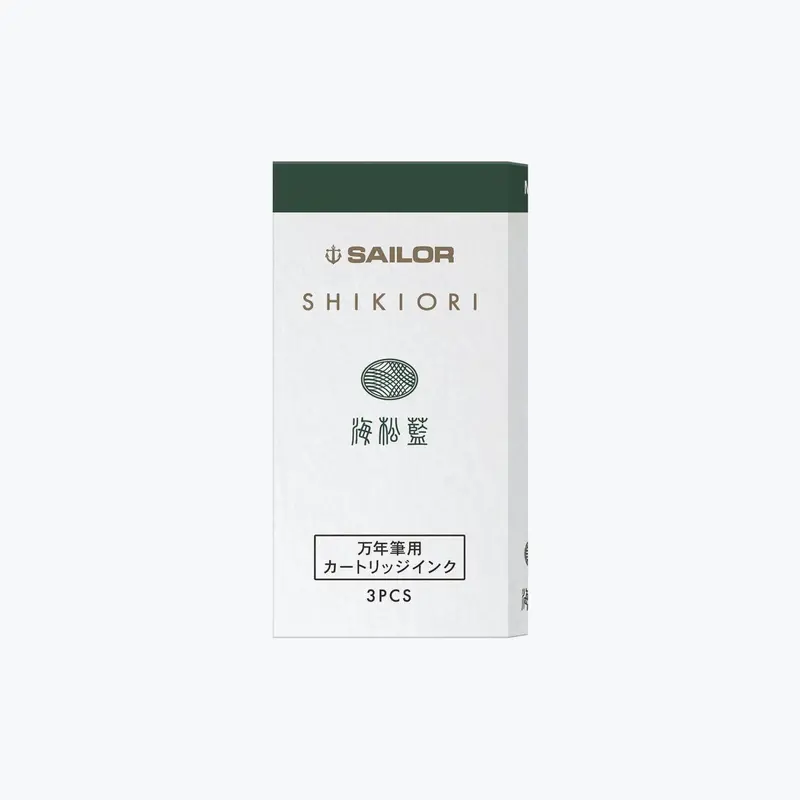 Sailor - Fountain Pen Ink - Cartridges - Shikiori - Miruai (Pack Of 8) 1