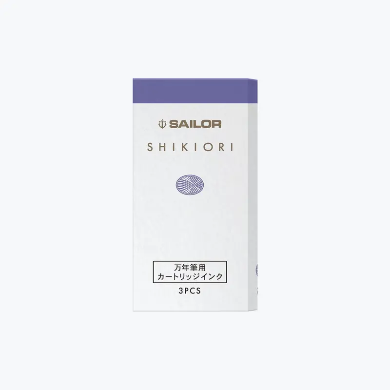 Sailor - Fountain Pen Ink - Cartridges - Shikiori (Sound Of Rain) - Potsupotsu (Pack Of 8) 1