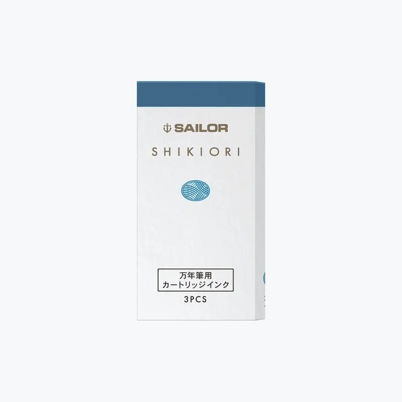 Sailor - Fountain Pen Ink - Cartridges - Shikiori (Sound Of Rain) - Zaza (Pack Of 8) 1