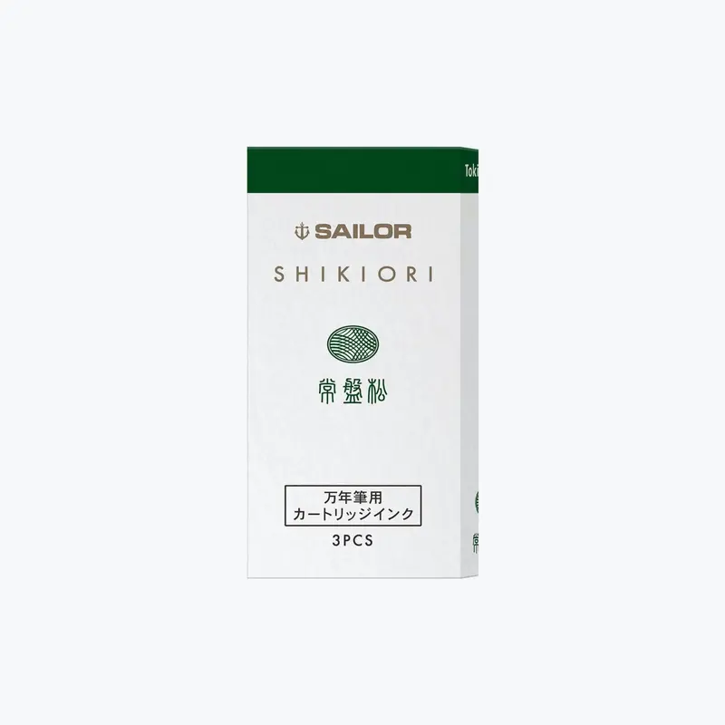 Sailor - Fountain Pen Ink - Cartridges - Shikiori - Tokiwa Matsu (Pack Of 8) 1